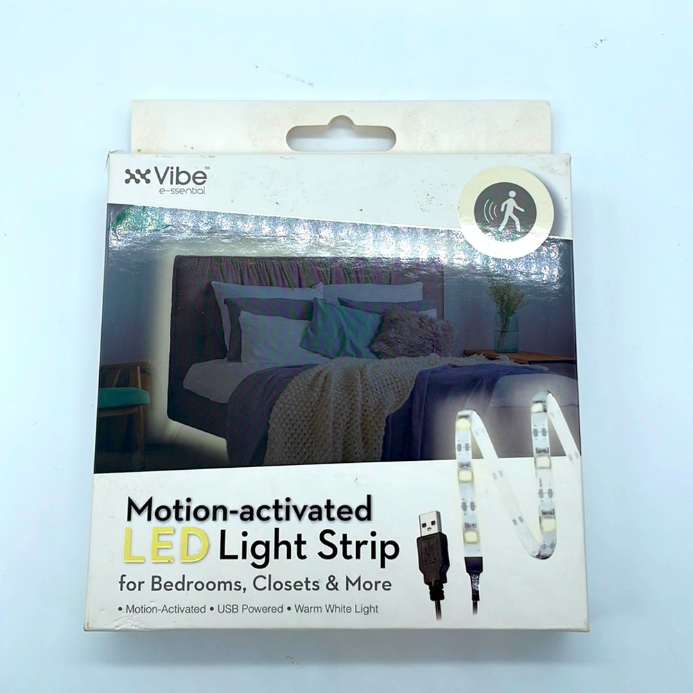 Motion activated, LED light strip